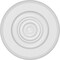 Ekena Millwork Standard Grayson Bullseye Rosette With Rounded Edge, 4"W x 4"H x 1"P ROSP040X040X100GRY04 - alternate 2